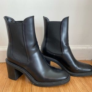 ZARA Faux Leather Booties